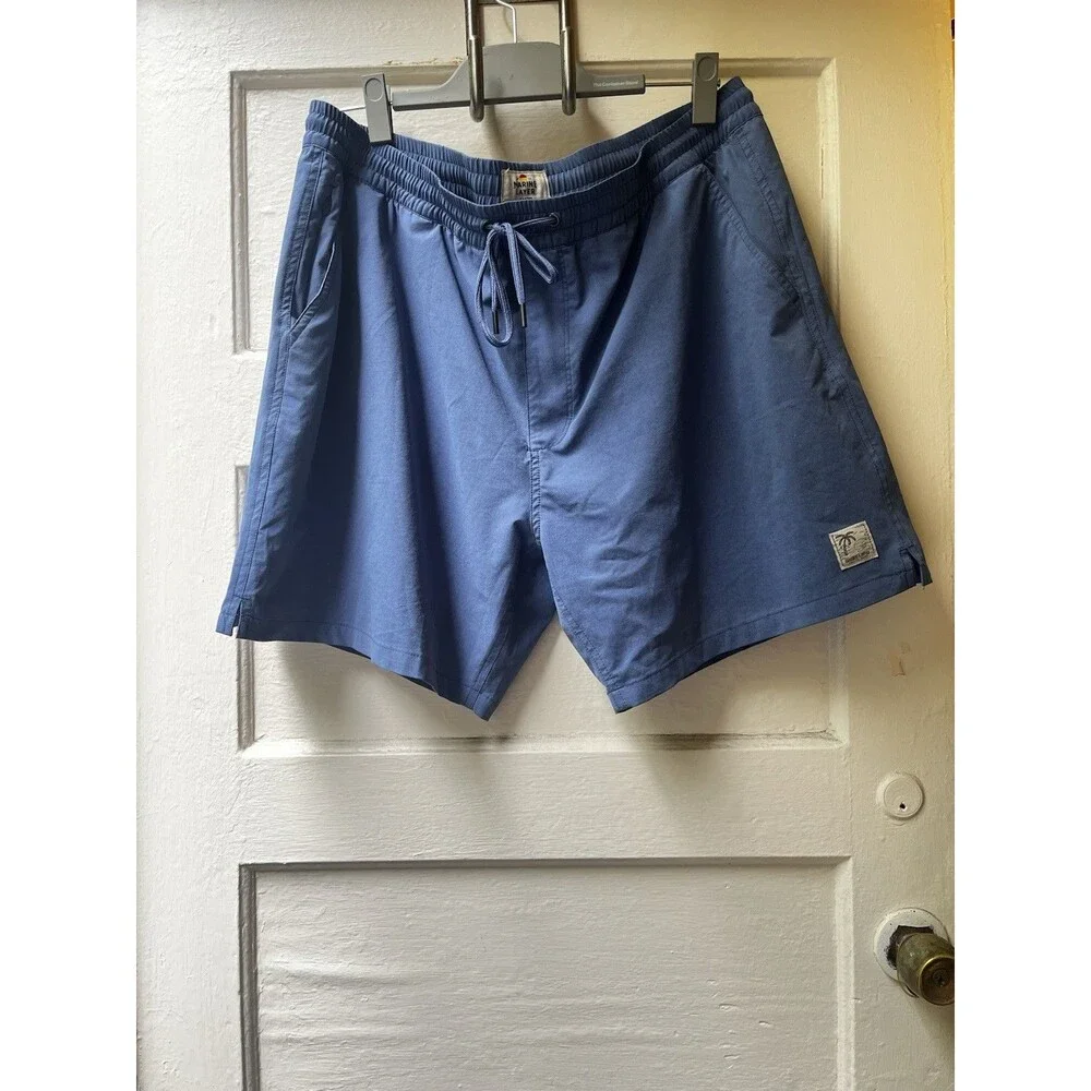 Marine Layer Lined Sport And Swim Short 6’’ XL Blue Beach Summer Workout Running